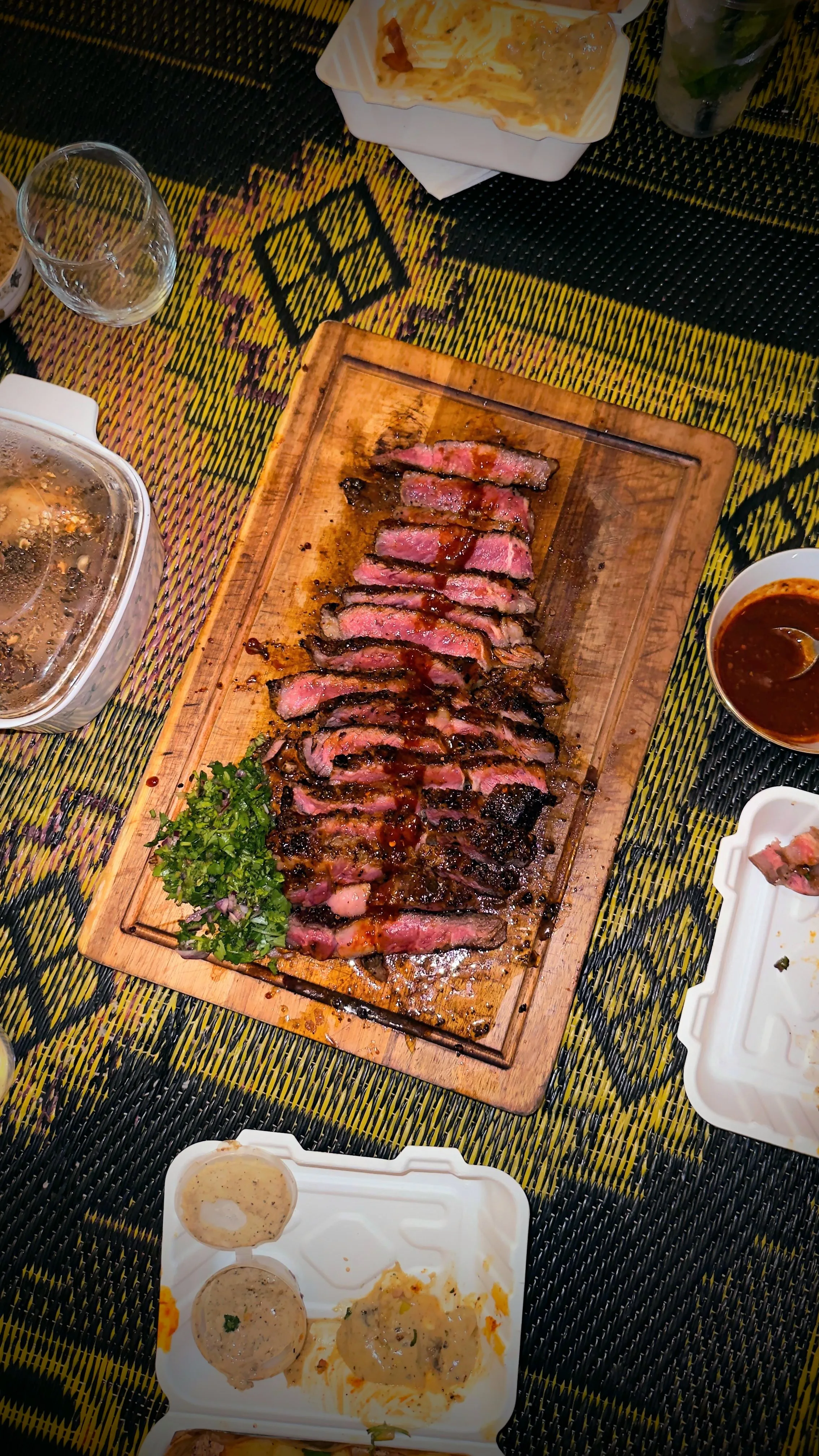 Beast mode steak and chips — the ultimate portion