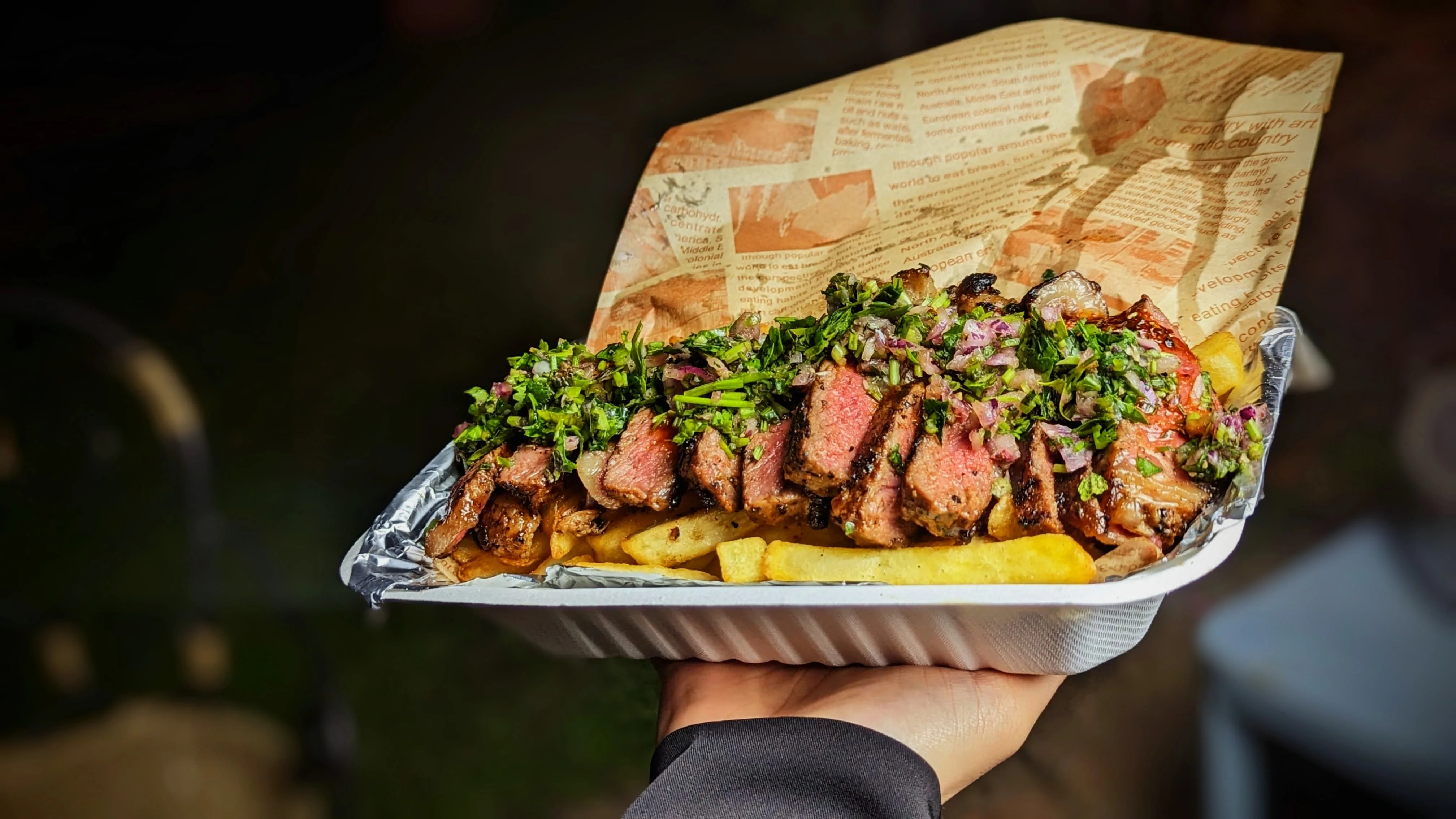 Premium ribeye steak upgrade